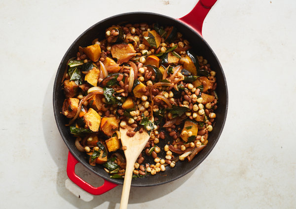 Three Sisters Bowl With Hominy, Beans and Squash